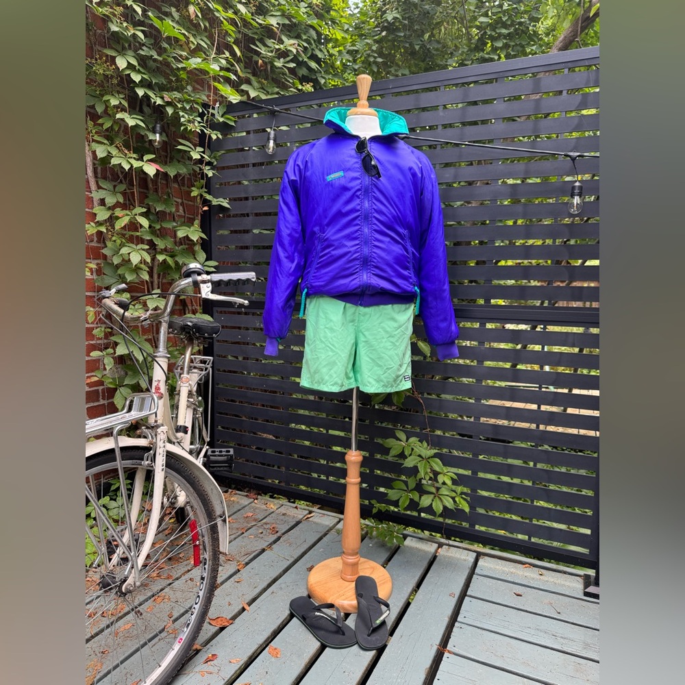 Columbia Vintage Purple and Green Reversible Jacket